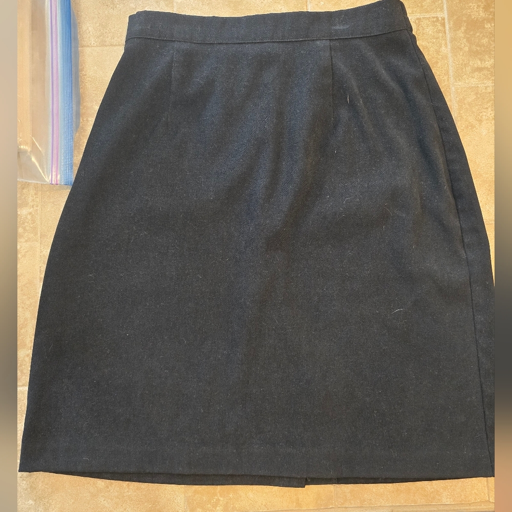 Black mini skirt